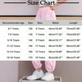 thumbnail image 3 of ATOGUTA Big Girls Pants Loose High Waist Elastic Waist Trousers Trendy Sweat Pants Light Blue, Size 6-16 Years, 3 of 4