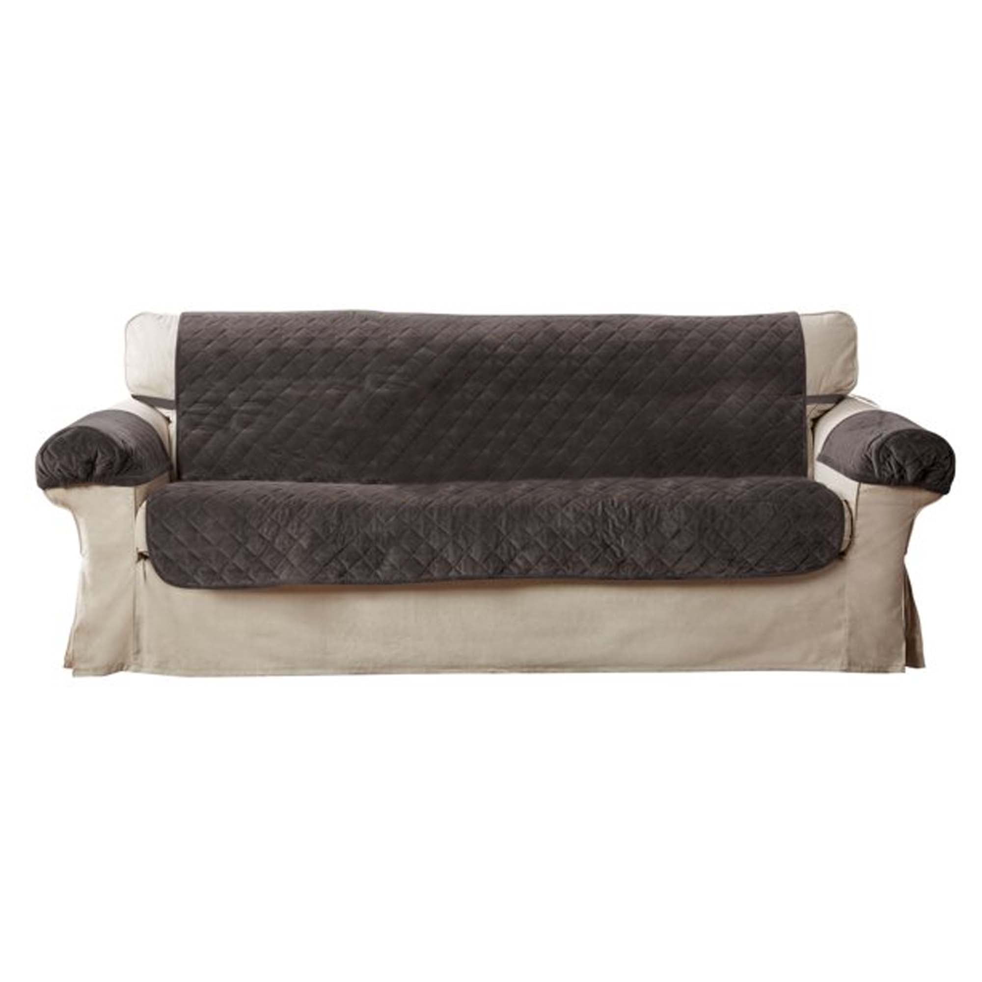 Pet Dog Reversible Furniture Sofa cover Soft Stain Prevent Plush 1/2/3 Seat 