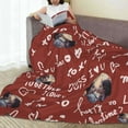thumbnail image 5 of Personalised Blanket Custom Blanket with Photos Text, Custom Christmas Blanket with Photo Collages, Personalized Photo Gifts for Christmas Xmas New Year Birthday Wedding Anniversary, 5 of 6