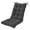Dark Gray, variant on Shinnwa Rocking Chair Cushion 17 x 17/21 Inch Seat Cushions Set Non-Slip for Indoor Living Room, Brown