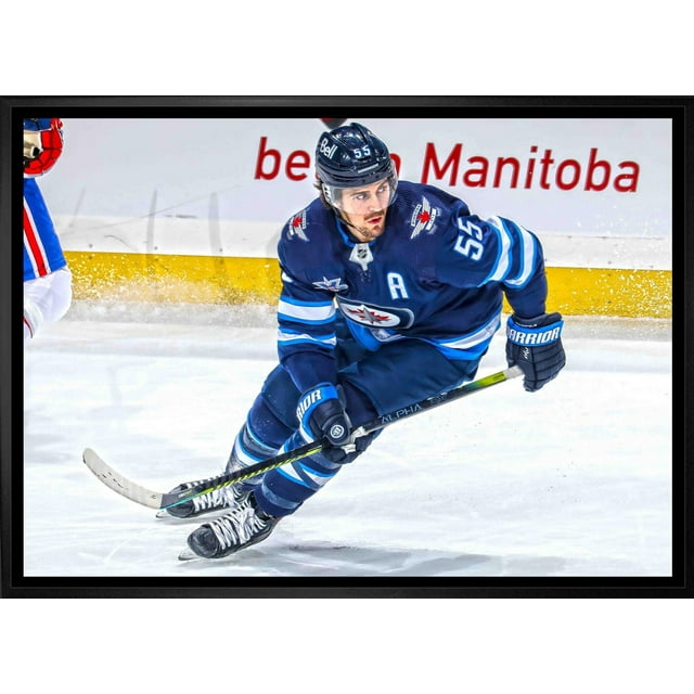 Frameworth Mark Scheifele 20x29 Toile Encadré Jets Action
