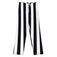 thumbnail image 3 of Black And White Striped Pajama Pants Comfortable Elastic Waist Pajamas Fashion Sleepwear Bottoms Plus Size Homewear, 3 of 6