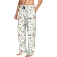 thumbnail image 6 of Logiee Cartoon House Print Pajama Pants for Men,Men’s Pajama Bottoms,Mens PJ Pants with Pockets & Button Fly-Small, 6 of 6