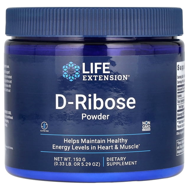 LIFE EXTENSION | D-Ribose Powder | 150 gr