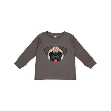 

Inktastic Cute Pug Puppy Dog Gift Gift Toddler Boy or Toddler Girl Long Sleeve T-Shirt