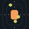 thumbnail image 5 of Ez Aim Splash Paper Shooting Targets, Handgun Trainer, 12.5" x 18.25", 5-Pack, Black, 15501, 5 of 12