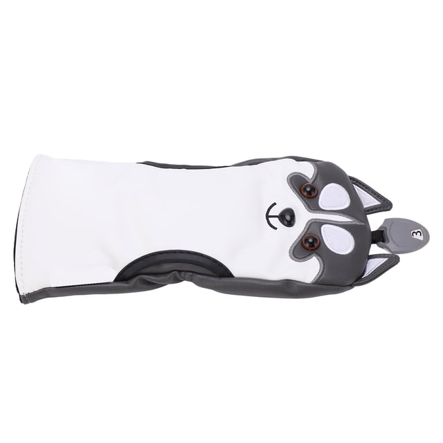 Golf Head Covers, Thick Plush Lining Golf Wood Head Covers Clear Figure Label Cute Appearance Sunscreen For Outdoors