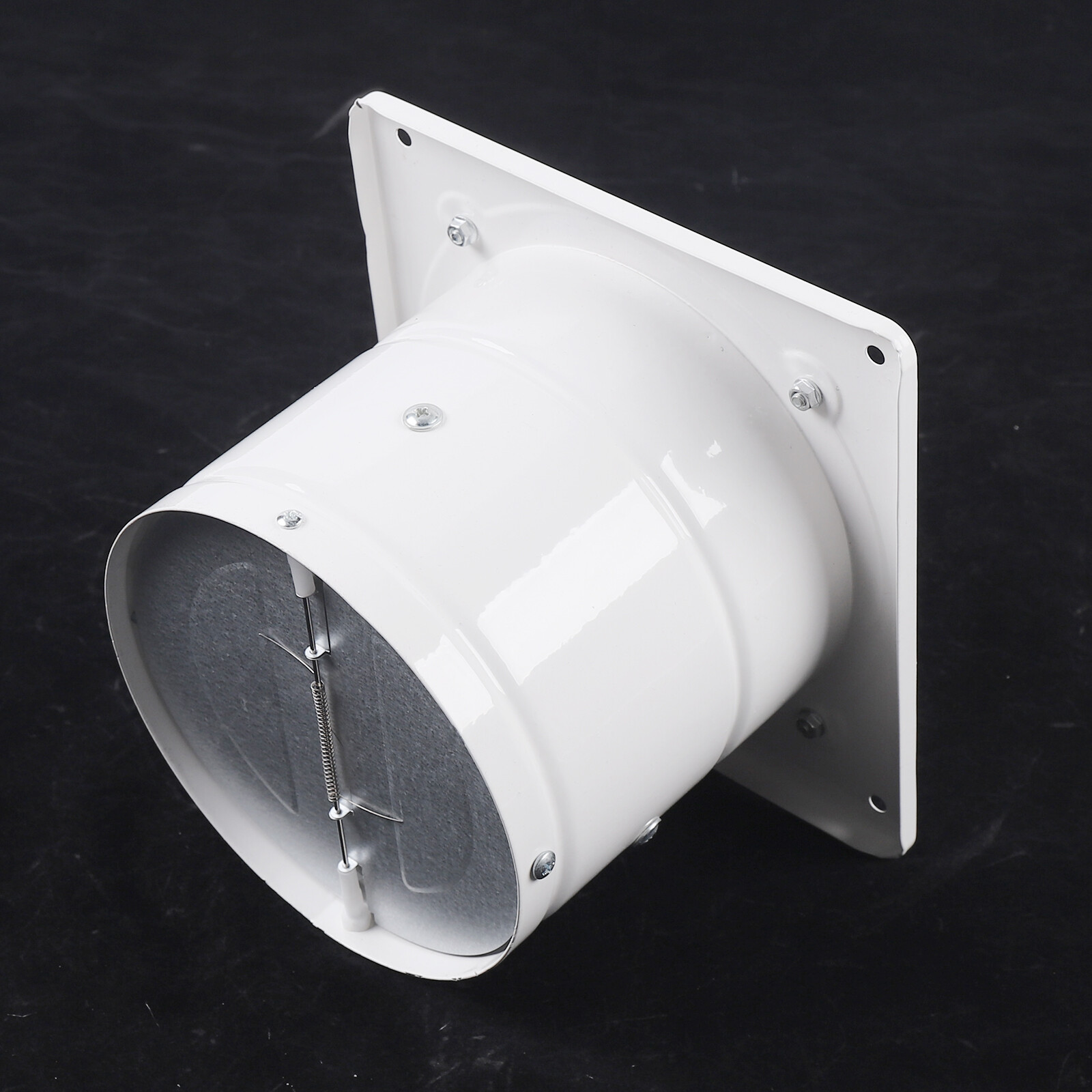 Denest 5657 6'' Duct 650㎡/h 40W 110V Iron Exhaust Fan Type 50 dB, 2800 r/min for Bathroom - White
