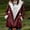 Wine, variant on YHAJDS Women Fall Winter Casual Coat,Women's Winter Coat For Women Solid Color Fleece Lined Warm Horn Button Drawstring Pocket Long Sleeve Hooded Casual Coat
