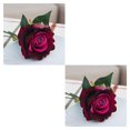 thumbnail image 4 of Ounissouiy Nuevo Rosa Seda Artificial Ramo Boda Decoración Hogar Flores Arreglo Type2 NO2, 4 of 5