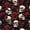 Red Black, variant on Castle Fairy Gothic Floral Skull Twin Sheets 3pcs,Rose Butterfly Bedding,Ivory Red Black,1 Fitted Sheet,1 Flat Sheet and 1 Pillowcase