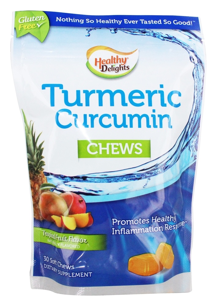 Healthy Natural Systems Healthy Delights Turmeric Curcumin Chews
