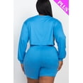 thumbnail image 5 of Plus Size Cozy Crop Top And Shorts Set, 5 of 5