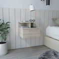 thumbnail image 4 of CoSoTower Floating Nightstand Flopini, One Drawer, Light Gray Finish, 4 of 7