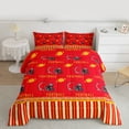 thumbnail image 2 of Homewish Football Helmet Bedding Comforter Set,Rugby Game Twin Comforter Sets,Red Yellow Bedding Set For Teens,Luxury Bedroom Decor Reversible,2pcs, 2 of 8