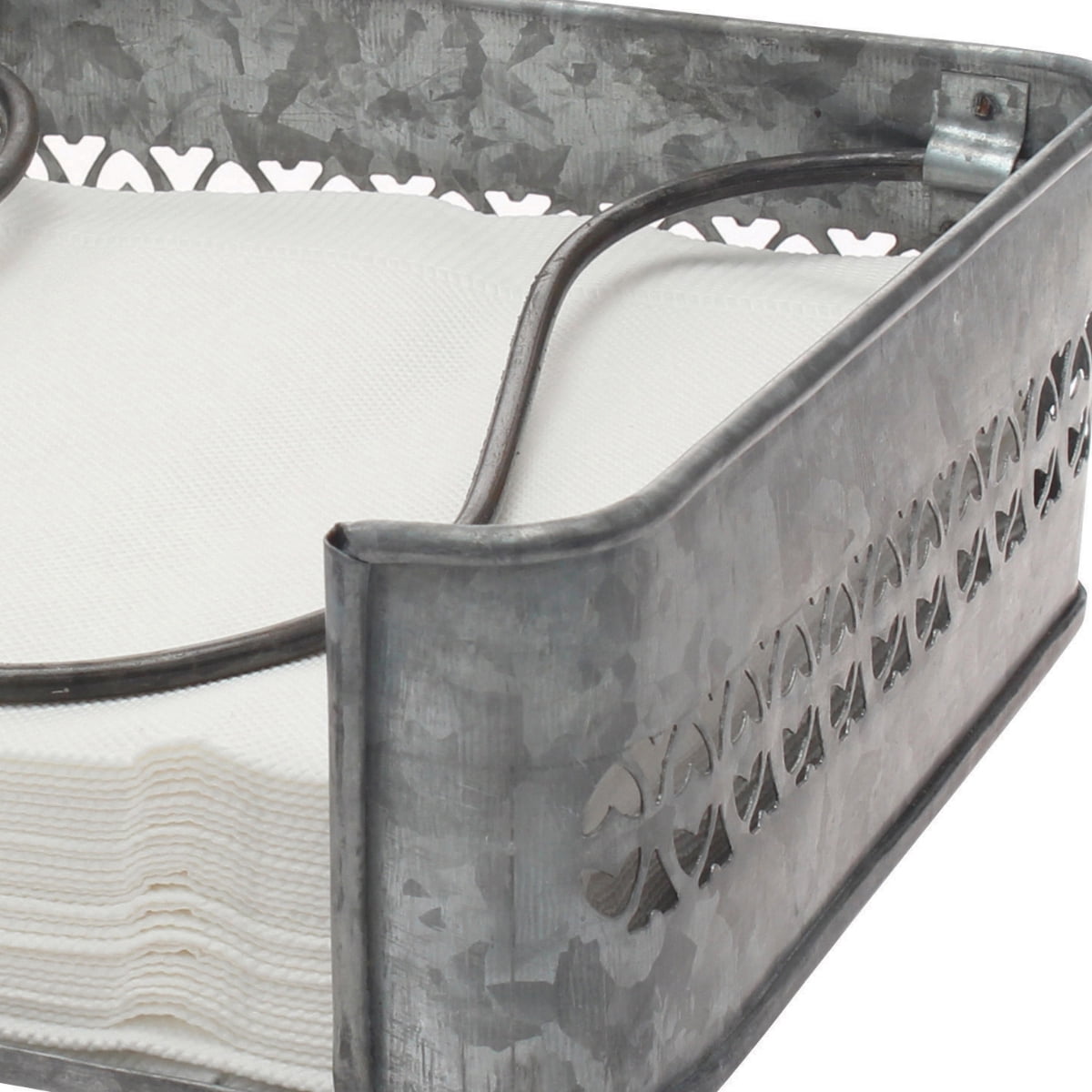 Stonebriar Galvanized Metal decorative Napkin Holder