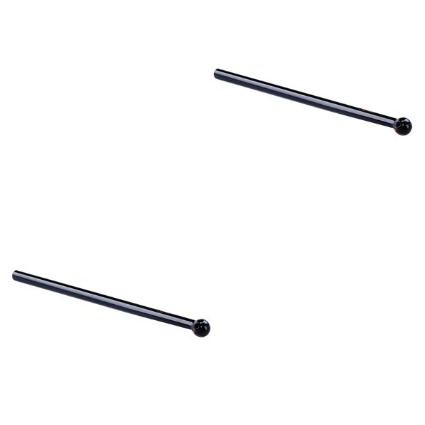 Pajita de vidrio Inteprter Reutilizable Portátil Negro 2piezas