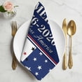 thumbnail image 2 of America 250 Flag Cloth Napkins, Red Blue White Star Independence Day Washable and Reusable Dinner Napkins Set of 2, Table Napkin for Kitchen Party Birthday Wedding Hotel Housewarming 20"x20", 2 of 9
