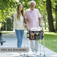 thumbnail image 3 of Foldable Walker Accessories with Cup Holder & Organizer Pouch, 3 of 6