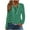 Army Green, variant on ABATAB Womens Fashion Polka Dots Eyelets Hoodie Sweatshirts Casual Button V Neck Long Sleeve Trendy Pullover Tops with Drawstring(X-Large,White)