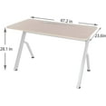 thumbnail image 5 of ApexDesk 47” Compact Home and Office, Modern and Simple Design, Same Color as Larger Standing Desk in Elite Series, Sturdy Steel Frame (Oak), 5 of 6