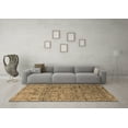 thumbnail image 3 of Ahgly Company Indoor Round Oriental Brown Industrial Area Rugs, 5' Round, 3 of 4