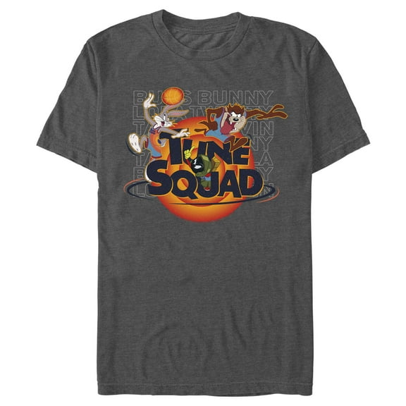 Men's Space Jam: A New Legacy Tune Squad Classic Logo  Graphic Tee Charcoal Heather Medium