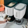 thumbnail image 2 of 10kg Automatic Rice Dispenser With Rinsing Cup Smart Rice Dispenser Rice Storage Rice Bucket Househ, 2 of 4