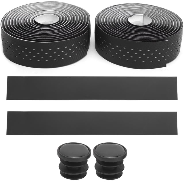 1 par de cintas para manillar de bicicleta de carretera con textura antideslizante, accesorio para ciclismo (negro y blanco)
