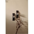 thumbnail image 6 of Hosley Set of 2 Silver Iron Wall Pillar Candle Sconce & Set of 2 Brown Wall Sconces with Clear Glass Tea Light Candle Holders, 6 of 6