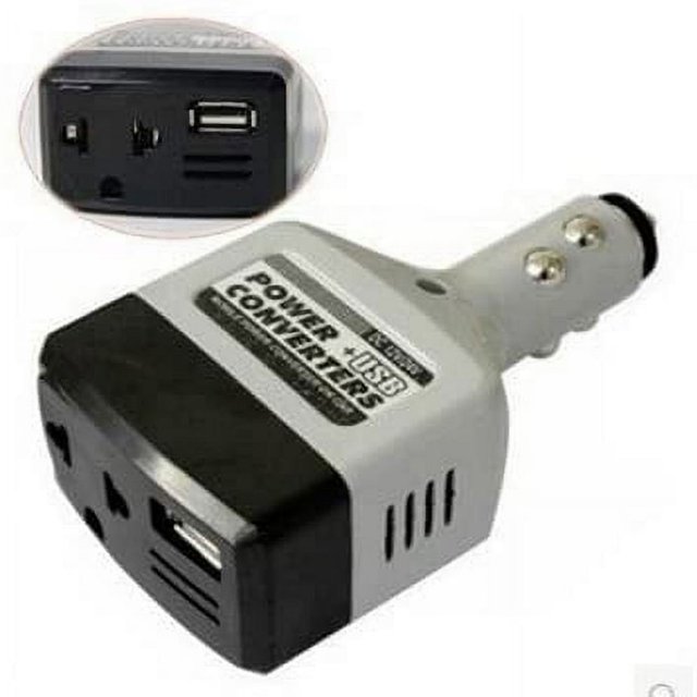MesaSe Car Power Converter Inverter 12V/24V for 220V Adapter Charger Car Cigarette Lighter Socket Power+USB Converter