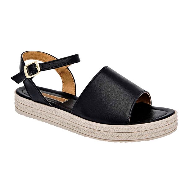 Sandalias de piso Marca RBBASICS Exterior Sintético Color Negro RBCOLLECTION 101953