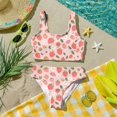 thumbnail image 6 of CCRFTGI Swimsuit for Kids Girls Size 7 Two Piece Sets Swim Vacation Bikini Set Beach Holiday Girls Bathing Suit Summer Cute Fruit Floral Print Girls Fashion Swimsuits Light pink 1-2 Years, 6 of 9