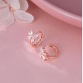 thumbnail image 3 of Solid 925 Sterling Silver CZ Bow Hoop Earrings Ribbon for Women Teens Small Bowknot Hoop Earrings Cartilage, 3 of 13