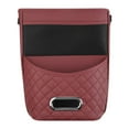 thumbnail image 3 of AMLESO Car Seat Organizer Storage Pocket Phone Holder for Car Headrest Hanging Multifunctional Tissue Storage Bag PU Leather Red, 3 of 9