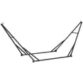 thumbnail image 1 of Outsunny Support de Hamac Pliable, Support de Chaise Hamac 2-en-1 Seulement, Noir, 1 of 10