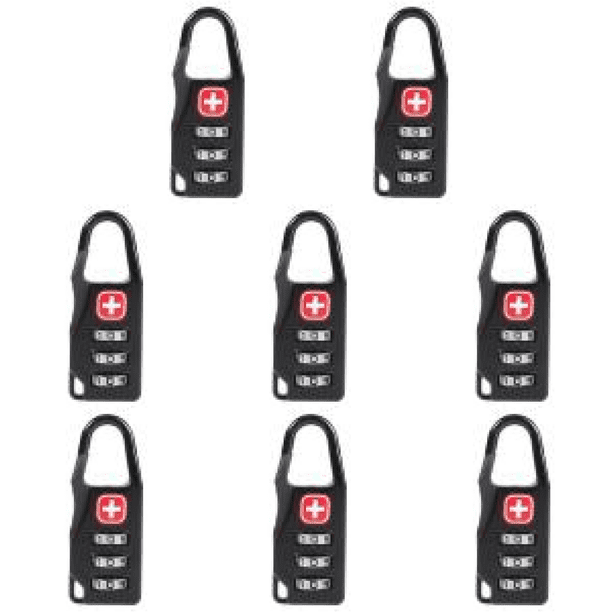 Candado Puerta para Bolsos Cerraduras Con Contraseña Con Combinación 3 Dígitos