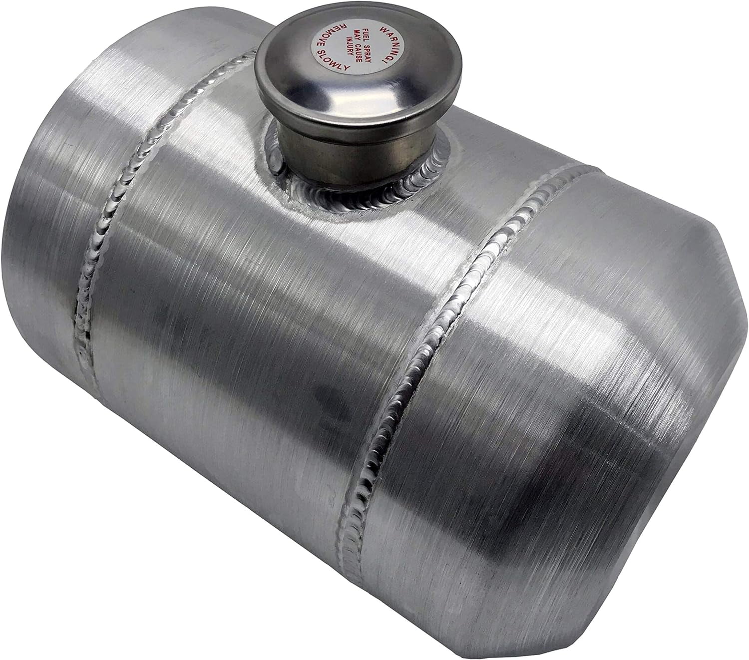 JSD With Internal Baffle 2.5 Gallons 12 x 8 Center Fill Spun Fuel Tank / Gas Tank 1/4 NPT For Go Cart