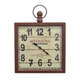 thumbnail image 1 of Plutus Brands Horloge Murale en Métal PBTH93819&44; Rouge, 1 of 1
