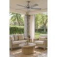 thumbnail image 5 of 903352FBN-NWA Hinkley Lighting Metro Wet - 52 Inch 5 Blade Ceiling Fan-Brushed Nickel Finish, 5 of 17