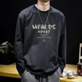 thumbnail image 4 of Sudadera con cuello redondo para hombre, camiseta de capa base para hombre, ropa holgada de primavera Y2k, ropa de calle japonesa, camiseta informal de una pieza, 4 of 4