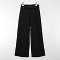 thumbnail image 6 of MIASHUI Girls Wide Leg Pants Casual High Elastic Casual Flowy Trousers,Black,11-12 Years, 6 of 9