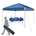 thumbnail image 2 of Aoodor 12'x12'  Pop-Up Canopy Tent with Roller Bag, Outdoor Portable Instant Shade - Blue, 2 of 12