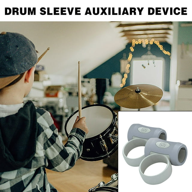 5Pcs Drumstick Control Clip, Vacemry Drumstick Training , 2Pcs Silicone Finger Grip Rings For Control And Rotation, Auxiliary Drumsticks Grips For Beginner Drummers, Practice Tools For Snare Drum And