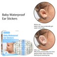 thumbnail image 3 of 30 Uds. De pegatinas para los oídos impermeables para bebés, parches para los oídos de lactancia infantil para nadar Ehuebsd sin BPA, 3 of 6