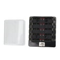 thumbnail image 3 of Caja de fusibles para coche DC32V, bloque de fusibles de cuchilla impermeable ATC ATO con indicador LED para automóviles y barcos, 10 vías, 3 of 5