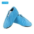 thumbnail image 3 of Unique Bargains Reusable Non Slip Shoe Covers, 10 Pairs Washable Thickened Boot Covers Soft Shoe Protectors, Blue, 3 of 6