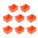 thumbnail image 2 of Juego de 8 cajones perforados. Cajones para almacenamiento de piezas, accesorios y equipos de banco de trabajo (rojo)., 2 of 5