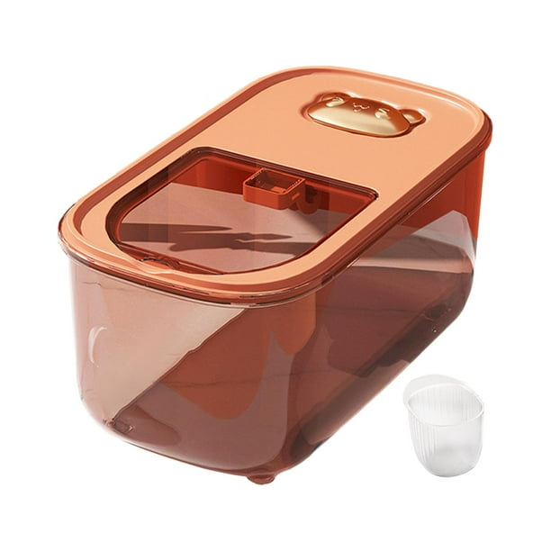 Contenedores herméticos para cereales, prácticos, transparentes, de gran capacidad, multiusos. 5L