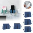thumbnail image 1 of 5 piezas de soporte de pared para enchufe de teléfono móvil con control remoto, soporte de pared para teléfono móvil para dormitorio, 1 of 4